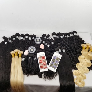 Highknight Wholesale Hair Vendors Bundles 8-40インチキューティクル整列100% ブラジルバージン人毛エクステンション黒人女性用 - Product Image 1