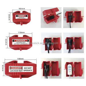 Fişler ve soket kilitleme için yeni sürüm endüstriyel güvenlik kilitleme üç boyutlu kilit kutuları - Product Image 4