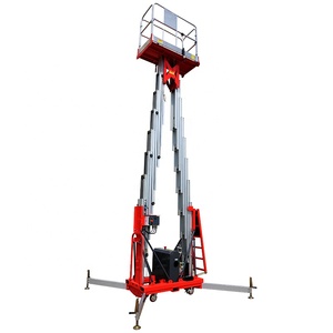 200Kg 250Kg 14M 16M 18M Hidrolik Dua Manusia Aerial Electric Man Lift Platform Kerja untuk Membersihkan Jendela - Product Image 2