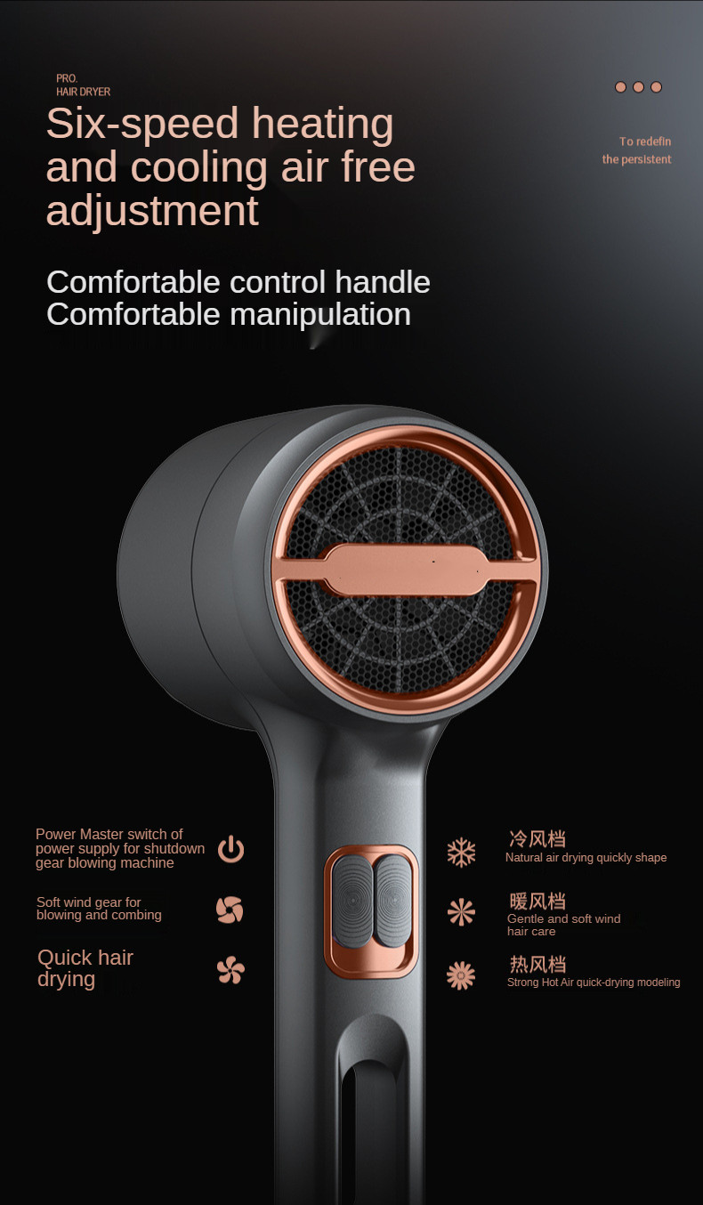 Professional salon hot hair tools hair blow dryer custom strong wind 800W 1300W hair dryer