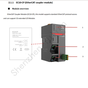 YULIAN Profinet/EtherCAT 24V入出力拡張IOモジュールPLCオートメーション用プラグインリモートI/Oモジュール - Product Image 2