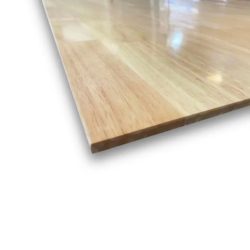 Hoja de madera natural de 25mm, imprimación de planta de procesamiento de madera de goma, tabla superior de madera, escaleras, tabla de herramientas