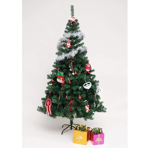 屋内と屋外の装飾のためのクリスマスツリー6フィートの人工グリーンPVCクリスマスツリー