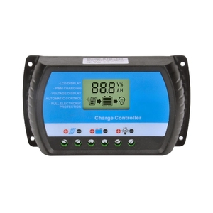 ソーラー充電コントローラ30A 20A 10A電圧レギュレータPWMソーラー充電コントローラ12V 24V LCD USB 5V - Product Image 1