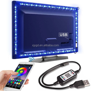 DC 5V-24V RGB светодиодный контроллер приложение RGB музыкальный контроллер для светодиодной полосы 5050 4-контактный мини-USB контроллер - Product Image 1