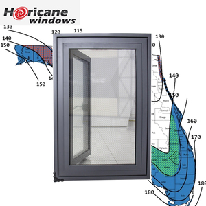 Ventana de inclinación y giro Superwu con pantalla de fibra de vidrio Ventana de huracán Tipo popular con hardware de alta calidad para el área de huracanes - Product Image 2