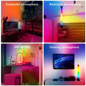 แถบไฟ LED อัจฉริยะ,บาร์บรรยากาศการไหลแบบอัจฉริยะ RGBIC สำหรับเล่นเกม,พีซี,ทีวี,ตกแต่งห้อง