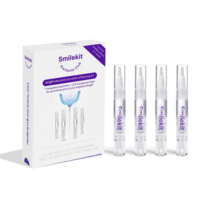 Pap + LED ışıklı diş beyazlatma kalem kiti nane lezzet jel hızlı sonuç ev kullanımı çok amaçlı aksesuarlar özelleştirilebilir ambalaj - Product Image 1