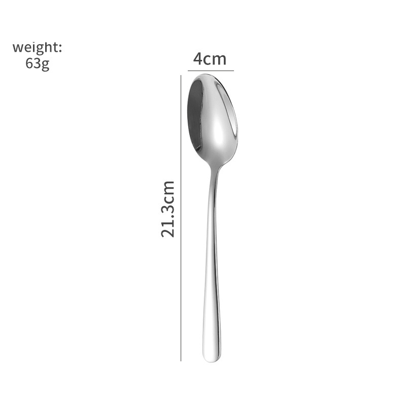 Cuchara de plata para cena