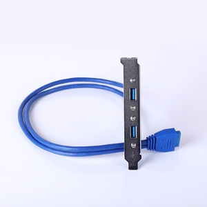 High Speed Dual <strong>USB</strong> <strong>3</strong>.<strong>0</strong> Back Panel Expansion Bracket to 20-Pin <strong>Header</strong> Cable (<strong>2</strong>-Port) Motherboard for PC - Product Image 4