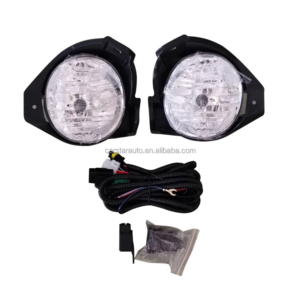 Car Accessories Black Cover Bumper Light Fog Lamps for pickup Toyota Hliux Vigo 2008 2009 2010