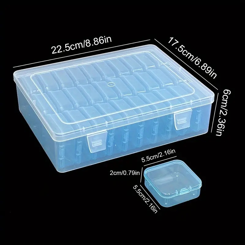 30 squares 5.5 small square box blue