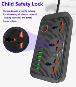 Venta directa de fábrica Toma de corriente USB universal con cortocircuito y protección contra sobrecalentamiento Enchufes y enchufes al por mayor - Product Image 6