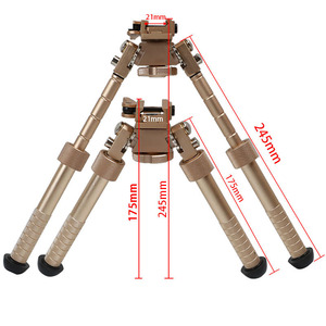 Aluminum Alloy Tactical Bracket 360 Degree Revolve Retractable V 8 Connection <strong>Bipode</strong> With QD <strong>Mount</strong> for Hunting Accessories - Product Image 6