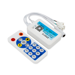 SP601E Scenex App 5-24V Dual Output Music Timing Magic Colorful Strip Light BLE Pixel LED Controller With 16keys <strong>IR</strong> <strong>Remote</strong>