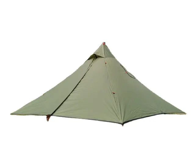 Tenda tipi novo design com chaminé buraco leve caminhadas tenda