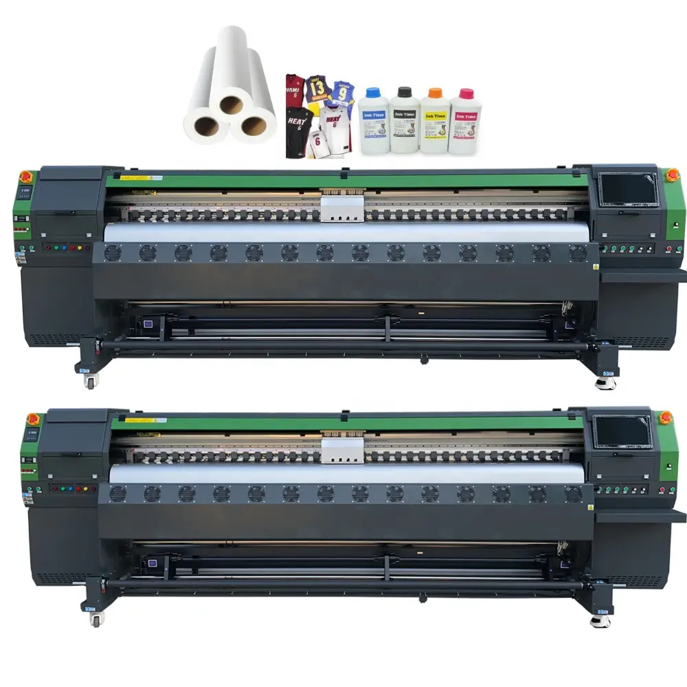 Guangzhou Gethray marca S8 modelo 3,2 m impresora solvente 10ft Plotter con Starfire cabeza de impresión Konica 5012i 1024i 30pl 4H cabezal de impresión