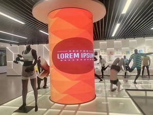 Toosen fabbrica vendere direttamente ad alta definizione verticale flessibile moduli di visualizzazione morbida Video parete curvo schermo a LED - Product Image 6