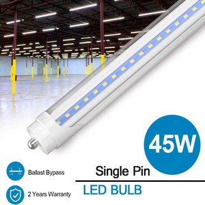 JESLED T8 T10 T12 หลอดไฟ LED 8ft 45W FA8 หลอดไฟพินเดี่ยว 5000K 5000 Lumens ฝาครอบแบบใส Dual-Ended Power ETL ที่ได้รับการจดทะเบียน - Product Image 2