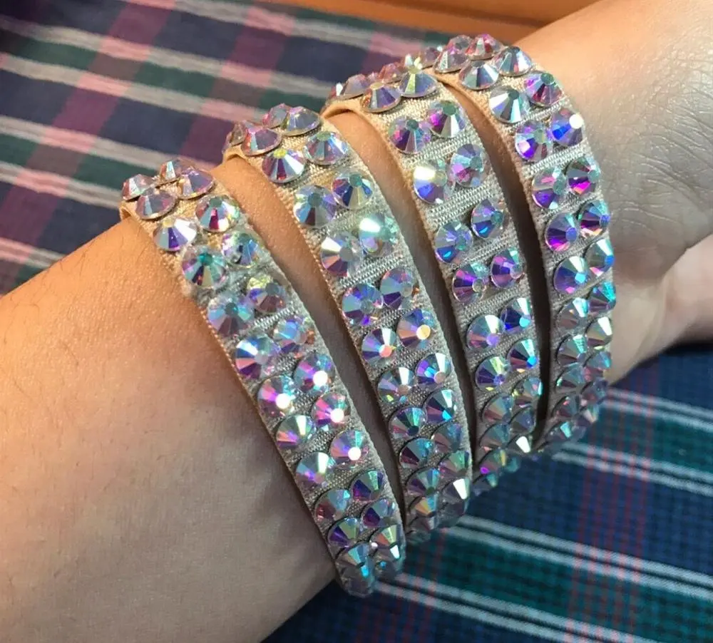 Su misura SizeNew A Buon Mercato Braccialetto di diamanti Accessori Danza Danza Del Ventre Delle Donne strass Bracciali