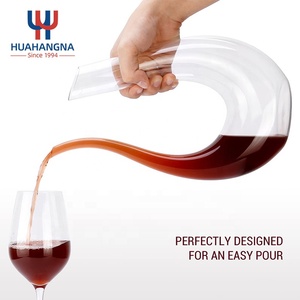 Bình rượu vang đỏ 50 oz (1500ml) kiểu dáng chữ U, làm bằng thủy tinh pha lê trong suốt không chì, thổi thủ công, đựng trong hộp quà tặng - Product Image 3