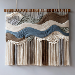 Lớn Boho Sợi Hiện Đại Tay Crochet Tùy Chỉnh Dệt Macrame Tường Treo Tấm Thảm Thiết Kế Nghệ Thuật Trang Trí Nội Thất Tường Cho Nhà Sang Trọng - Product Image 2