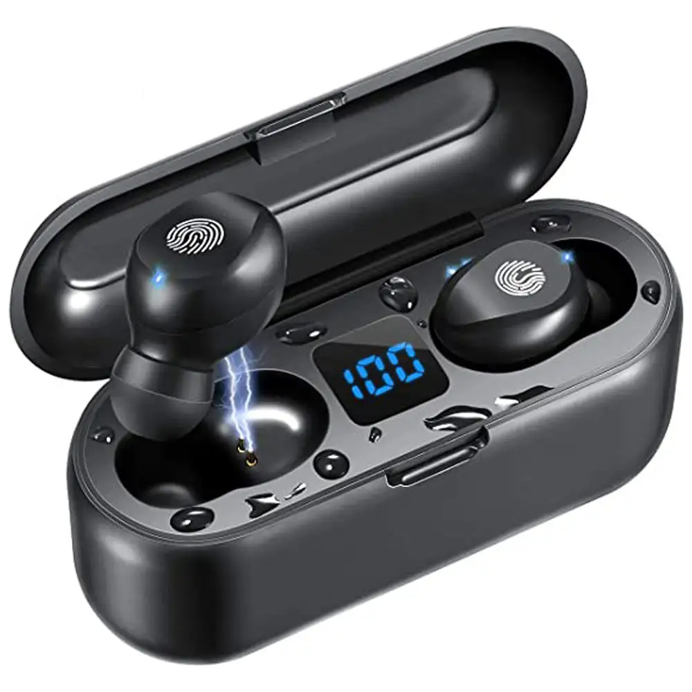 Gratis Monster Touch Control F9 Stereo Draadloze Oordopjes Lage Latentie Draadloze F9 Hoofdtelefoon Waterdicht Digitaal Display Headset F9