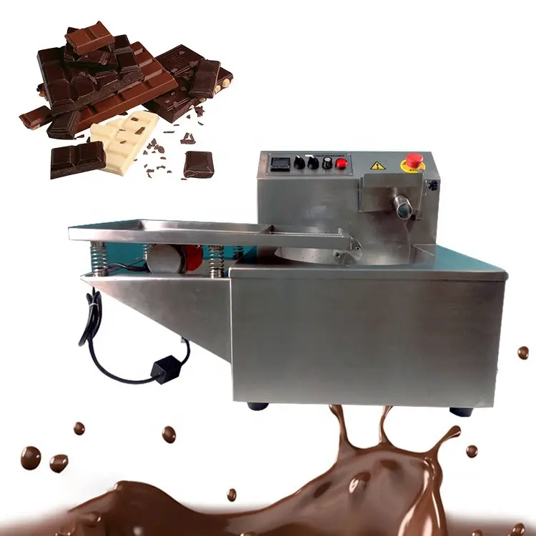Ecuador Argentina multifunzione 15kg 8kg 30kg fare macchina per cioccolato fondente temperatrice per cioccolato con tavola vibrante