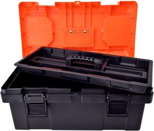 工具箱19英寸塑料外壳定制标志多功能托盘金属工具箱 - Product Image 2