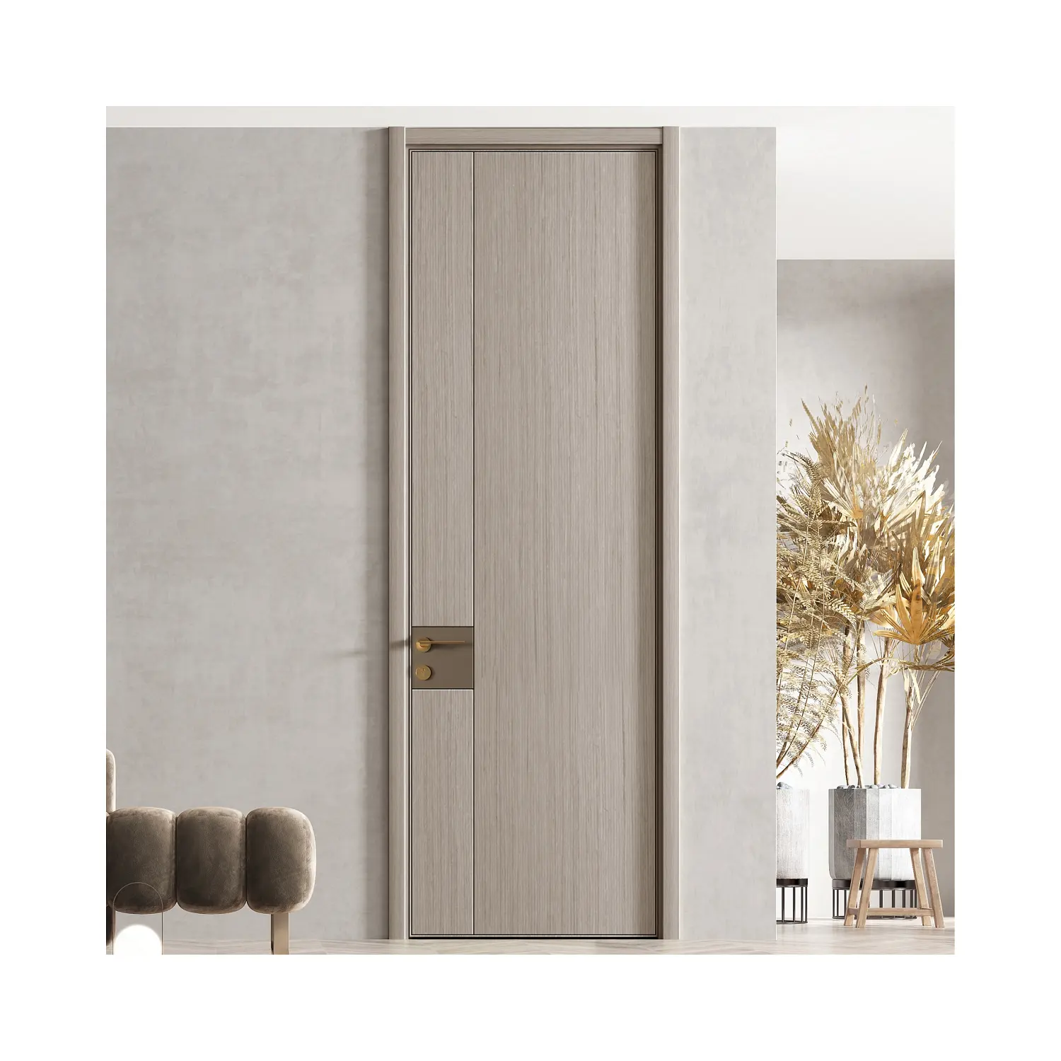 דלתות פנים מעץ מלא באיכות גבוהה בהתאמה אישית דלתות פנים לחדר שינה