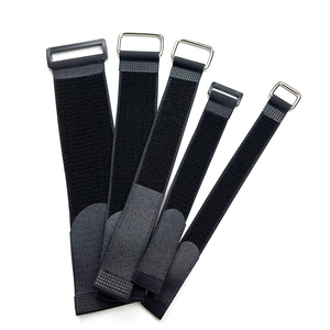 Ajuste las correas de gancho y bucle de sujeción con hebilla de correa Buck, hebilla de escalera para Bridas de cable de gancho y bucle ajustables
