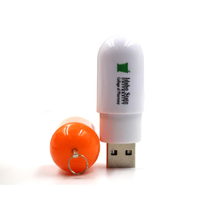圆形设计厂家直销USB2.0 3.0银色u盘耐用存储256gb u盘3.2 - Product Image 5