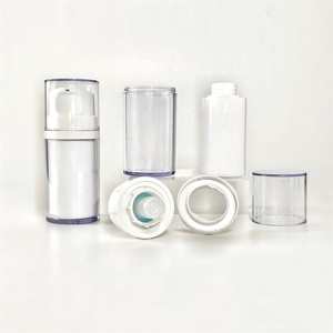 <strong>Deluxe</strong> 50ml Milk White Face and Body Bottle Oval Shape with Pump Sprayer for Essential <strong>Oils</strong> Hand Cream Shampoo and Lotion - Product Image 2