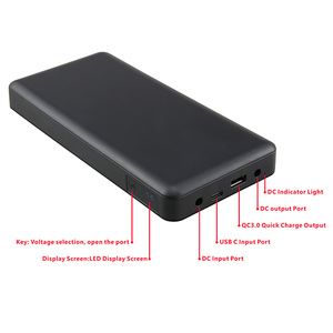 Banco de energía de respaldo para enrutador WIFI con cable de CC 39200mAh Banco de energía para computadora portátil 5/9/12/16/19/20V/ 24V para teléfonos inteligentes y más dispositivos - Product Image 2