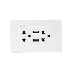 ประเภท A 2.1A เครื่องชาร์จพอร์ต <span class=keywords><strong>USB</strong></span> US มาตรฐานหลาย 6 Pins ซ็อกเก็ตผนัง Dual <span class=keywords><strong>USB</strong></span> เครื่องชาร์จซ็อกเก็ตปลั๊กไฟ - Product Image 6