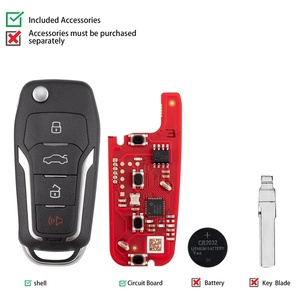 Ford 2nd nesil kablolu uzaktan anahtar 4 düğmeler evrensel uzaktan anahtar için arayüz XKFO21EN - Product Image 6