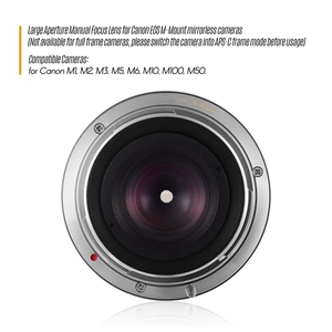 25มม.F1.8โฟกัสขนาดใหญ่เลนส์ Canon M1/ M2/ M3/ M5/ M6/ M10/ M100/ M50 EOS M-Mount - Product Image 5