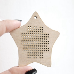 Tự làm laser cắt nhà gỗ hình chữ thập khâu cho trẻ em Quà tặng - Product Image 6