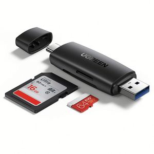 用于SD微型SDHC SDHC SDXC MMC的UGREEN sd卡读卡器USB 3.0 USB C存储卡读卡器OTG卡适配器 - Product Image 1