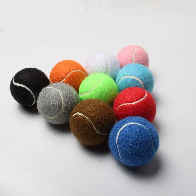 Kingtale - Bolas de tênis interativas coloridas para cachorros, bolas de brinquedo para cachorros, bolas de tênis para animais de estimação, brinquedos para animais de estimação, brinquedo para pet shop