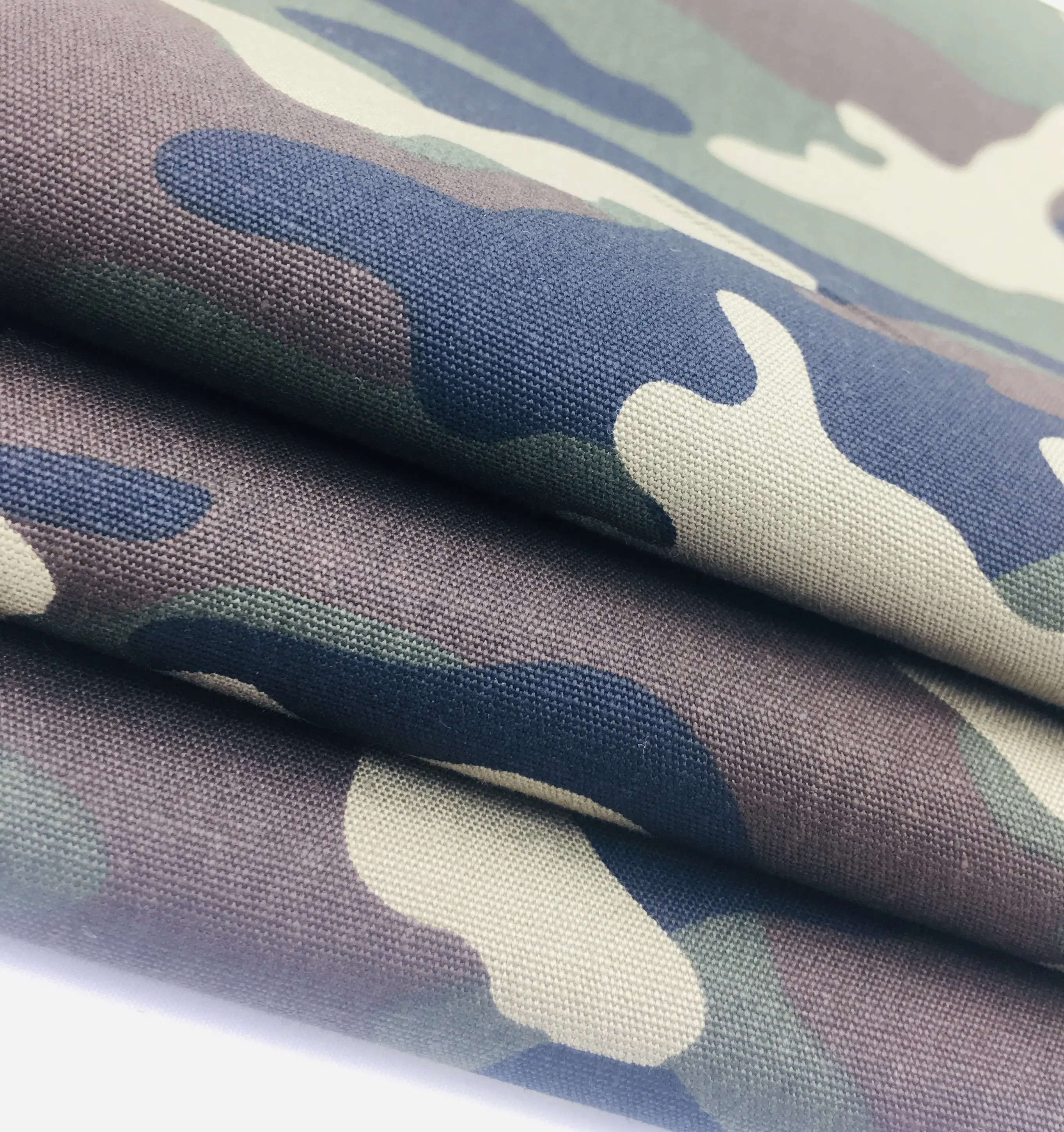Personalizzato Camouflage Stampato Tela di canapa Tinta Unita In Cotone 100% Tessuto