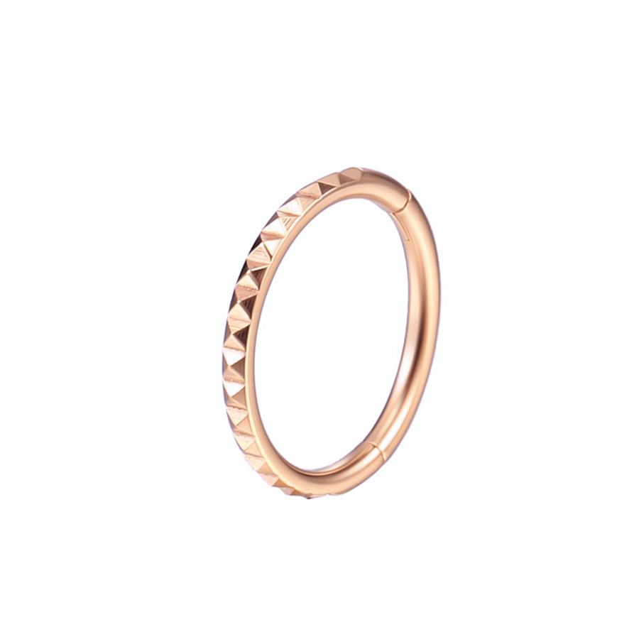Rose gold side pyramid