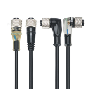Connettore M12 inserzione diretta tipo connettori ad angolo retto impermeabili sistemi di controllo industriali segnale rete di alimentazione - Product Image 2