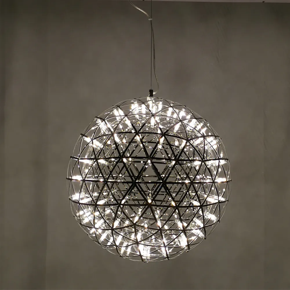 New Design Modern Fashion Star Ceiling Light Fiber Optic Pendant Light Spark LED Hanging Lamp