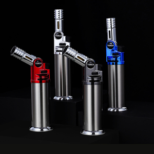 Gf-910 Dễ Dàng Để Điền Vào Ngọn Đuốc Kim Loại Có Thể Điều Chỉnh Ngọn Đuốc Khí Butan Van Nạp Lại Với Khóa An Toàn - Product Image 1