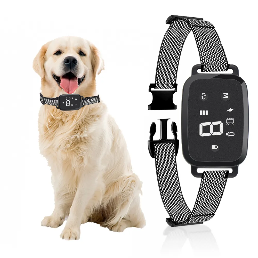 Waterproof Adjustable Dog Collar No Shock Products Dog Training Anti Bark Collar for Dogs Electronic Bark Control