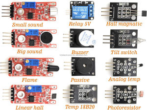 Elektronische Komponenten 38 in 1 Sensormodul-Kit für Arduin Raspberry Pi Project auf Lager 38 Sensor module