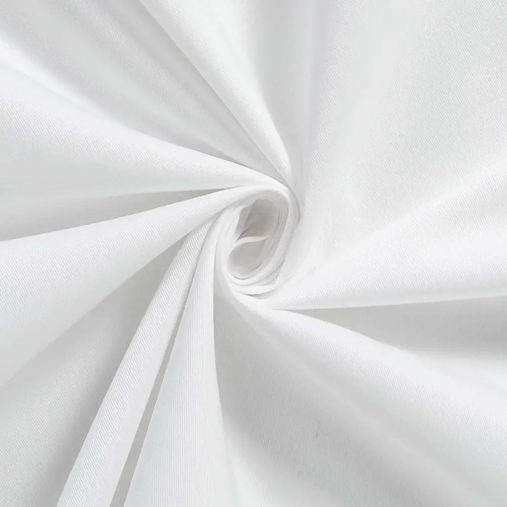 Blanco percal 300 hilo de tela de algodón 100% de 5 estrellas de cama de Hotel