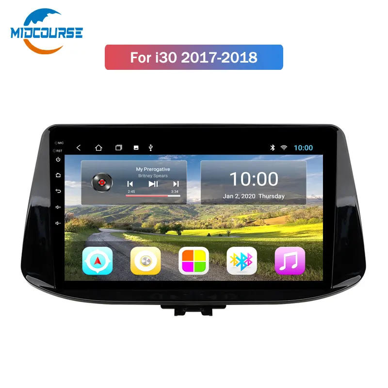 2G RAM 9 inç Android 10 Hyundai i30 2017 2018 araba akıllı multimedya radyo stereo Video oynatıcı GPS navigasyon (f0e856b9)