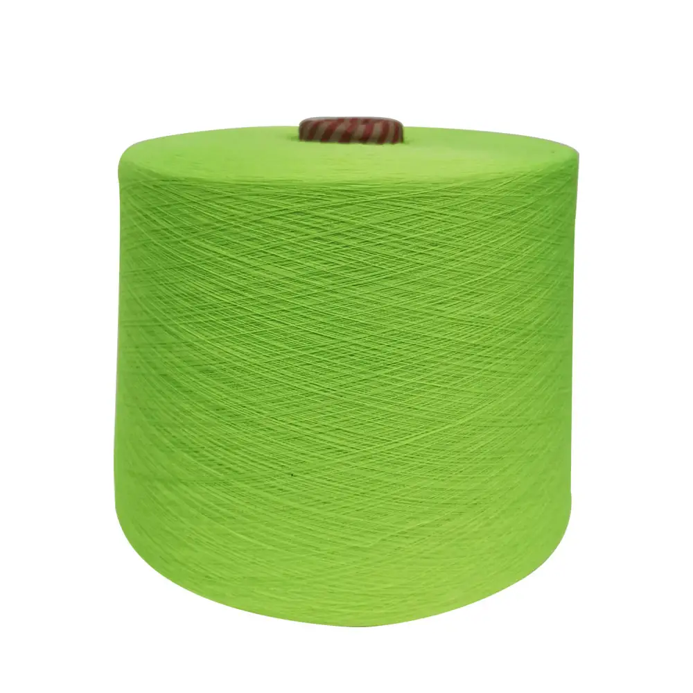 20S fil mélangé de polyester de coton CVC d'extrémité ouverte régénérée pour tricoter des chaussettes